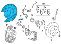 OEM Lexus IS350 Cover, Disc Brake Du Diagram - 47882-30080