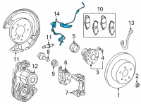 OEM Lexus RC300 Sensor, Speed, RR RH Diagram - 89545-53010