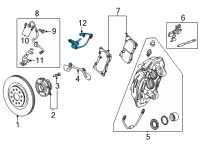 OEM 2022 Chevrolet Corvette Rear Speed Sensor Diagram - 84685110