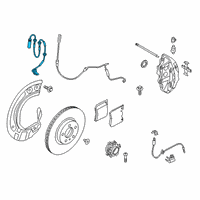 OEM Toyota GR Supra Front Speed Sensor Diagram - 89516-WAA03