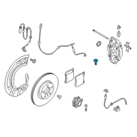 OEM Toyota Caliper Bolt Diagram - 90118-WA630