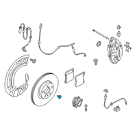 OEM 2020 Toyota GR Supra Rotor Bolt Diagram - 90118-WA619