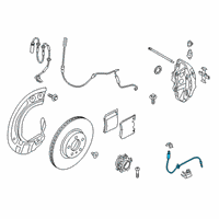 OEM Toyota GR Supra Brake Hose Diagram - 90118-WA635