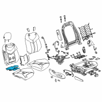 OEM Chevrolet Seat Cushion Heater Diagram - 92264872