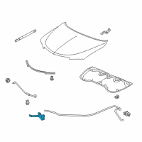 OEM 2018 Acura RDX Lock Assembly, Hood Diagram - 74120-TX4-A52