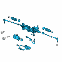 OEM 2015 Chevrolet Silverado 1500 Steering Gear Diagram - 84532345