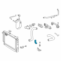 OEM 1995 Toyota Land Cruiser Radiator Side Bracket Diagram - 16585-61020