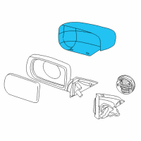 OEM 1997 BMW 540i Cover Cap, Primed, Left Diagram - 51-16-8-202-685