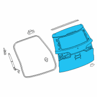 OEM Chevrolet Lift Gate Diagram - 85155779