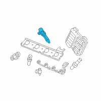 OEM Cadillac DTS Ignition Coil Diagram - 12670154