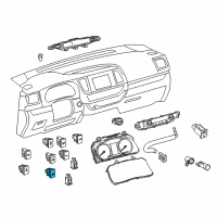 OEM 2018 Toyota Highlander Control Switch Diagram - 84841-0E041