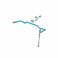 OEM 2015 Chevrolet Traverse Stabilizer Bar Diagram - 15896941