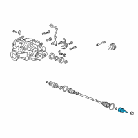 OEM 2009 Acura MDX Joint Set, Outboard Diagram - 42340-STX-305