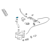 OEM 2012 Lexus LS460 Cap, Washer, A Diagram - 85316-10270