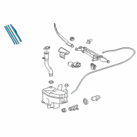 OEM 2012 Lexus LS600h Front Wiper Blade, Right Diagram - 85212-42120