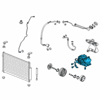 OEM 2015 Acura RLX Compressor Diagram - 38810-R9P-A01