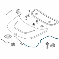 OEM 2020 Kia Soul Cable Assembly-Hood LATC Diagram - 81190K0000