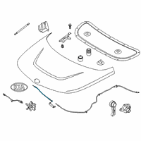 OEM Kia Soul Cable Assembly-Hood LATC Diagram - 81190K0100