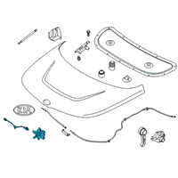 OEM 2022 Kia Soul Hood Latch Assembly Diagram - 81130K0000