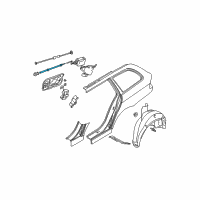 OEM 1999 BMW 540i Actuator Bowden Cable Diagram - 51-25-8-221-570