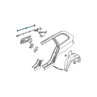 OEM BMW 530i Emergency Mechanism Pulling Strip Diagram - 51-25-8-132-168