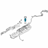 OEM 2014 Infiniti QX60 In Tank Fuel Pump Diagram - 17040-3JT0D