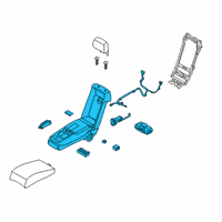 OEM Kia Rear Seat Armrest Assembly Diagram - 89905J6CE0RCZ