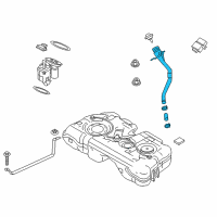 OEM 2016 BMW X1 Plastic Filler Pipe Diagram - 16-11-7-390-783