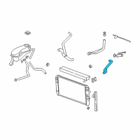 OEM 2000 Oldsmobile Alero Radiator Inlet Hose (Upper) Diagram - 22593999