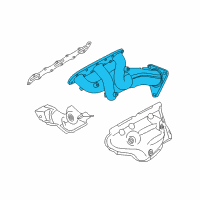 OEM 2009 Nissan 350Z Exhaust Manifold Diagram - 140D2-JK24B