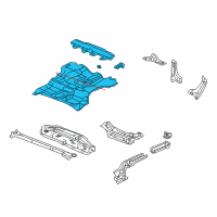 OEM 2004 Acura RSX Panel Set, Rear Floor Diagram - 04655-S6M-A00ZZ