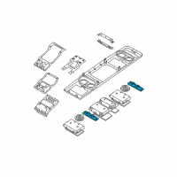 OEM Nissan Quest Lamp Assembly-Spot, Roof Console Diagram - 26430-5Z200