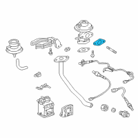 OEM 1998 Toyota Camry EGR Valve Gasket Diagram - 25627-74011