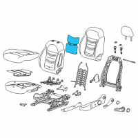 OEM Chevrolet Volt Seat Back Heater Diagram - 84369790