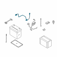 OEM 2002 Nissan Frontier Cable Assy-Battery Earth Diagram - 24080-4S100