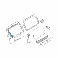 OEM 2005 Lincoln Aviator Support Cylinder Diagram - 3C5Z-78406A10-BA