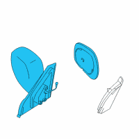 OEM 2003 Chevrolet Tracker Mirror Asm, Out Rear View, LH (On Esn) Diagram - 30021541