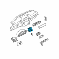 OEM BMW M3 Switch Cent.Lock/Hazard Warning/Rpa-Rdc Diagram - 61-31-9-132-423