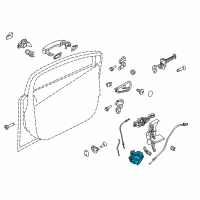 OEM 2016 Ford C-Max Latch Assembly Diagram - BF6Z-5421813-C