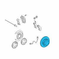 OEM 2005 Dodge Sprinter 2500 Brake Rotor Diagram - 5103606AC