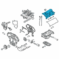 OEM 2020 Nissan 370Z Cover Assembly - Valve Rocker Diagram - 13264-EY01E