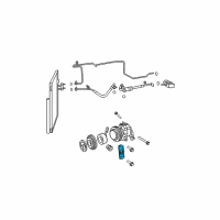 OEM 2008 Jeep Commander Bracket-A/C Compressor Diagram - 53031709AA