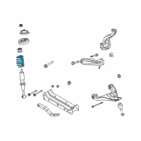 OEM 2002 Ford Explorer Coil Spring Diagram - 1L2Z-5310-BA