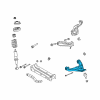 OEM 2005 Ford Explorer Lower Control Arm Diagram - 2L2Z-3079-AA