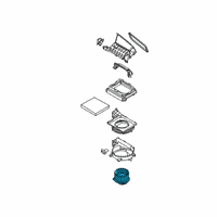 OEM 2020 Hyundai Venue Motor & Fan Assembly-A/C Blower Diagram - 97113-H8000