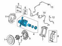 OEM 2020 Cadillac CT4 Caliper Diagram - 84794927