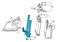 OEM 2022 Cadillac CT4 Lower Bracket Diagram - 84849421