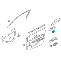 OEM Acura ILX Switch Assembly, Power Window Passenger Diagram - 35760-TX6-A01