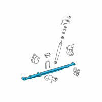 OEM 2012 Toyota Tacoma Leaf Spring Assembly Diagram - 48210-04650