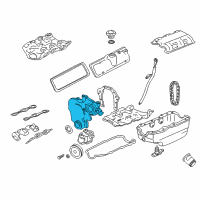 OEM Chevrolet Lumina APV Cover-Engine Front Diagram - 12568797